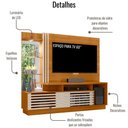 Ver imagem 3 de Estante Home para Tv 60 Polegadas Frizz Plus Cinamomo Off White Madetec