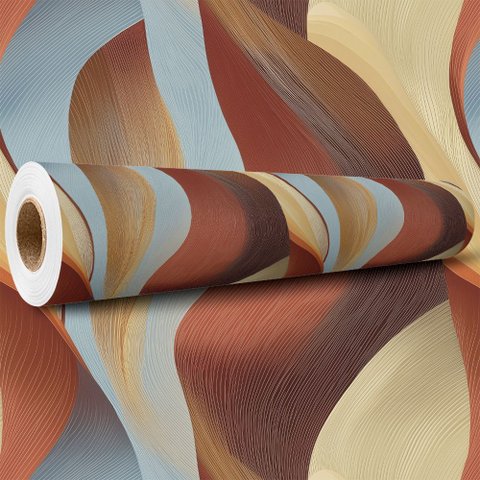 Papel de Parede Decorativo Efeito Abstract - 12 Metros