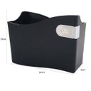 Ver imagem 3 de Porta Guardanapo Médio 14cm Suporte Guardanapo Mesa Restaurante Bar Brinox Preto