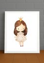 Ver imagem 1 de Quadro Decorativo Quarto Infantil Menina c/Vidro Cor Branco