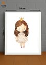 Ver imagem 2 de Quadro Decorativo Quarto Infantil Menina c/Vidro Cor Branco