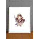Ver imagem 4 de Quadro Decorativo Quarto Infantil Menina c/Vidro Cor Branco