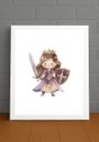 Ver imagem 4 de Quadro Decorativo Quarto Infantil Menina c/Vidro Cor Branco