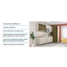 Cozinha Modulada Completa com Tampo 8 Peças Legno Crema com Vidro Reflecta Lis Luciane Móveis - 5