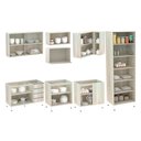 Ver imagem 2 de Cozinha Modulada Completa com Tampo 8 Peças Legno Crema com Vidro Reflecta Lis Luciane Móveis