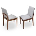 Ver imagem 1 de Kit com 2 Cadeiras de Jantar Liana - 2136 Mmj-as As-castanho Claro As-512