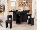 Ver imagem 2 de Mesa Jantar Dobravel Moderna com Rodizio Jade Basoto Brasil