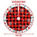 Ver imagem 3 de Saia para Árvore Natal Temática Flocos de Neve Natalino 90cm