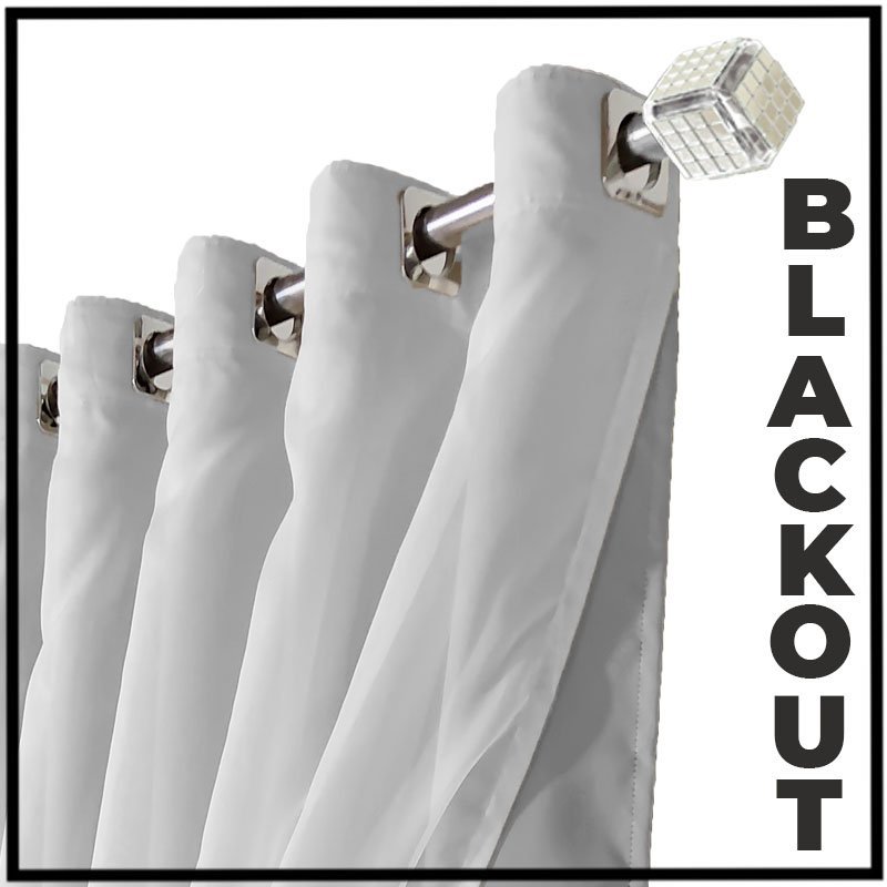 cortina blackout Livia 8,00 x 2,90 corta luz voal branco - 5