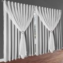 Ver imagem 1 de cortina blackout Livia 8,00 x 2,90 corta luz voal branco