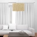 Ver imagem 1 de Pendente Teto Sisal Natural Redondo Shalon 150cm Fio Branco D40