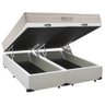 Cama Box Baú King Sintético Bipartido + Colchão Ortobom Airtech Molas Ensacadas 193x203x65 Branco - 1