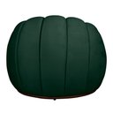 Ver imagem 3 de Poltrona Redonda Concha C/ Almofada Base Fixa Veludo Verde - Belliv Decor