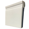 Rodapé de Sobrepor Poliestireno 12cm Frisado Branco - Formix 3d - 1