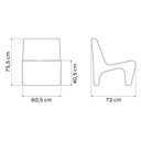 Ver imagem 6 de Poltrona Tramontina Berta em Polietileno Laranja Caqui