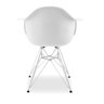 Kit 2 Cadeiras Charles Eames Braço Branca Ferro Cromado - 5