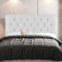 Ver imagem 2 de Cabeceira Cama Box Casal King Size Nice 195cm Sintético Branco - Desk Design