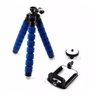 Mini Tripé Flexível Octopus Suporte Celular Go Pro Camera - Azul - 1