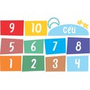 Ver imagem 3 de Adesivo de Parede Infantil Amarelinha Espaço Kids e Escolas