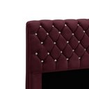 Ver imagem 3 de Cabeceira para Cama Casal 140cm Fernanda Veludo Vinho