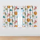 Ver imagem 2 de Cortina Infantil Animais Safari 3 Tecido Premium 2,60x1,50m