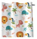 Ver imagem 3 de Cortina Infantil Animais Safari 3 Tecido Premium 2,60x1,50m