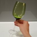 Ver mais imagens de Jogo 2 Peças Taça de Vidro 480ml Verde 22x8x8cm Vinho Água Espumante Champagne