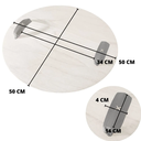 Ver imagem 3 de Bandeja Maré Tampo Laminado Artico com Alça Courano Preto