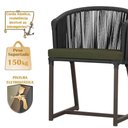 Ver imagem 4 de Mesa com 4 Cadeiras e Noronha Estofado 13 Trama Original Preto