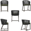 Ver imagem 5 de Mesa com 4 Cadeiras e Noronha Estofado 13 Trama Original Preto