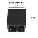 Ver imagem 2 de Kit C/ 5 Luminária Tipo Arandela Preta em Aluminio C/ Facho Ajustavel e Led Integrado 3000k