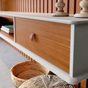 Ver imagem 3 de Home Ripado para Tv 65 Polegadas Estoril Off White Nature