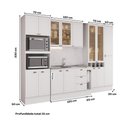 Ver imagem 5 de Cozinha Completa Milla Living Move 15 Portas 3 Gavetas MDF 320cm Branco