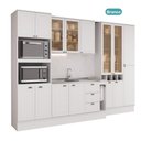 Ver imagem 3 de Cozinha Completa Milla Living Move 15 Portas 3 Gavetas MDF 320cm Branco