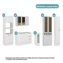 Ver imagem 7 de Cozinha Completa Milla Living Move 15 Portas 3 Gavetas MDF 320cm Branco