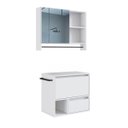 Ver imagem 5 de Conjunto para Banheiro Gabinete 60cm com Toalheiro Branco Cj8050