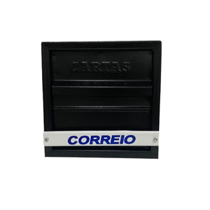 Caixa de Correio Caixinha Correspondência Portão Grade Horizontal:preto