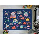 Ver imagem 1 de Tapete Infantil Emborrachado Antiderrapante Divertido 95cmx130cm Rainbows Colors