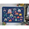 Tapete Infantil Emborrachado Antiderrapante Divertido 95cmx130cm Rainbows Colors - 1