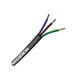 Cabo Pp 3x2,5mm Megatron Bobina com Fio de 15 Metros Cor:preto - 1