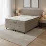 Cama Box Baú Casal Colchão Casal Queen Gran Paradiso Molas Ensacadas 158x198x30cm - 1