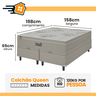 Cama Box Baú Casal Colchão Casal Queen Gran Paradiso Molas Ensacadas 158x198x30cm - 3
