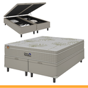 Ver imagem 2 de Cama Box Baú Casal Colchão Casal Queen Gran Paradiso Molas Ensacadas 158x198x30cm