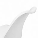 Ver imagem 2 de Kit 6 Cadeiras Office Saarinen Giratória Base Cromada com Rodízio e Ajuste de Altura Branco