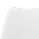 Ver imagem 3 de Kit 6 Cadeiras Office Saarinen Giratória Base Cromada com Rodízio e Ajuste de Altura Branco