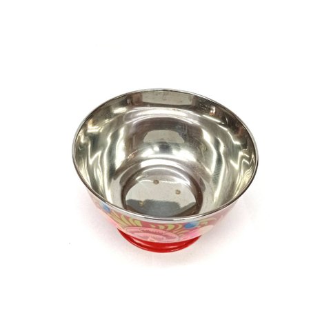 Copo de Sobremesa Indiano Colorido Loja da Índia copo indiano metal Vermelho