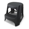 Banco Banqueta Escada Step Multiuso Plástico 2 Degraus Preto - 2