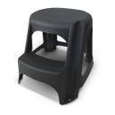 Ver imagem 2 de Banco Banqueta Escada Step Multiuso Plástico 2 Degraus Preto
