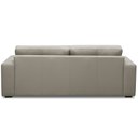 Ver imagem 7 de Sofá 3 Lugares para Sala de Estar Living 205cm Vienne L06 Couro Cinza Claro - Lyam Decor