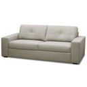 Ver imagem 6 de Sofá 3 Lugares para Sala de Estar Living 205cm Vienne L06 Couro Cinza Claro - Lyam Decor